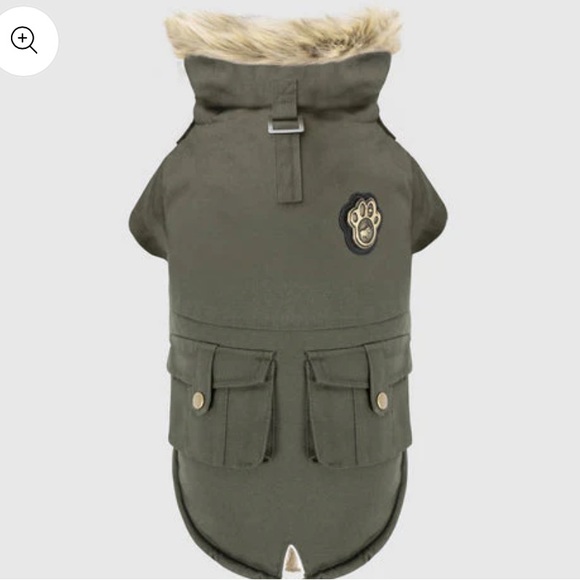 Canada Pooch Alaskan Army Premium Faux Down Insulated Coat NWT - Picture 3 of 9